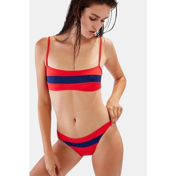 SOLID & STRIPED Other - NWT SOLID & STRIPED The Brooke Bikini Bottom In Red Navy-Large